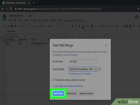 Image titled Create a Mailing List from a Google Docs Spreadsheet Step 32