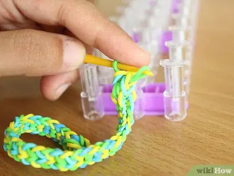 Image titled Make an Inverted Fishtail Bracelet from Rainbow Loom Step 7