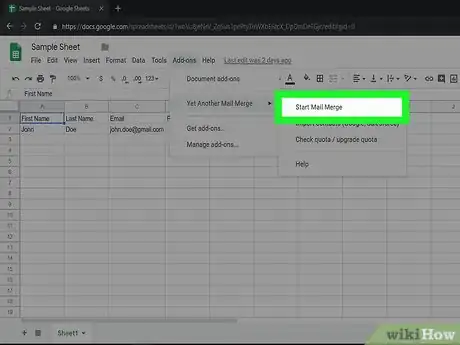 Image titled Create a Mailing List from a Google Docs Spreadsheet Step 28