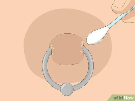 Image titled Clean a Nipple Piercing Step 2