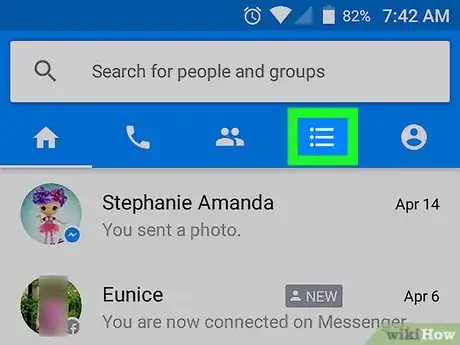 Image titled See Messages from Non‐Friends on Facebook Messenger on Android Step 3