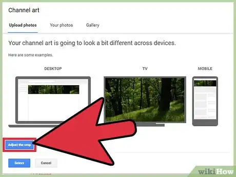 Image titled Make a Picture Your YouTube Channel Background Step 16
