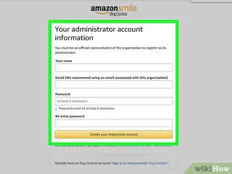 Image titled Sign Up for AmazonSmile Step 9