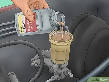 Image titled Add Brake Fluid to the Clutch Master Cylinder Step 6