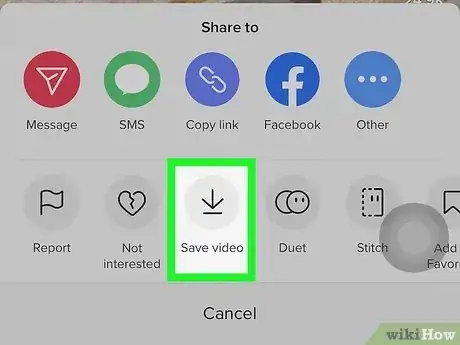 Image titled Save a TikTok Video in Your Gallery on iPhone or iPad Step 3