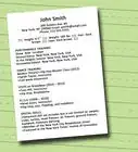 Write a Dance Resume