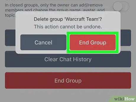 Image titled Delete Group on Groupme on iPhone or iPad Step 6
