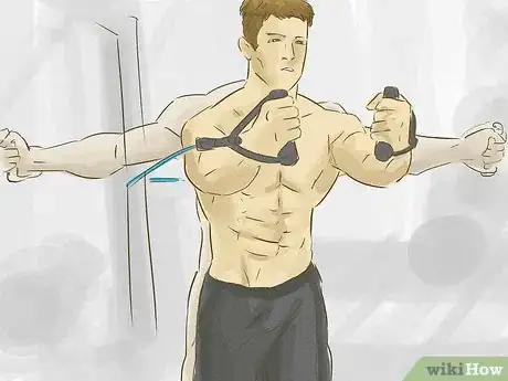 Image titled Work out Pectoral Muscles With a Resistance Band Step 7