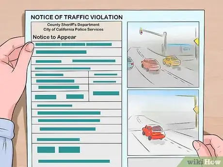 Image titled Fight a Red Light Ticket in California Step 1