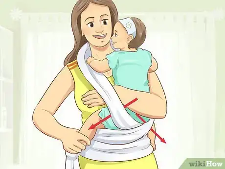 Image titled Wear a Moby Baby Wrap Step 13