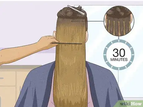 Image titled Apply Keratin Hair Extensions Step 10