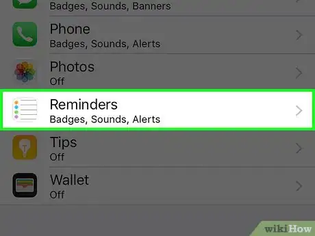 Image titled Turn Off Reminder Notifications on an iPhone Step 7