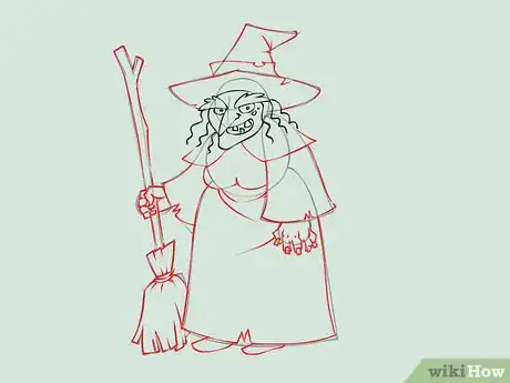 Image titled Draw a Witch Step 7