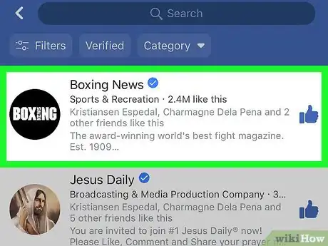 Image titled View a List of Your Liked Pages on Facebook on iPhone or iPad Step 6