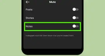 Mute a Note on Instagram