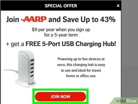 Image titled Get a Free Gift with an AARP Membership Step 1