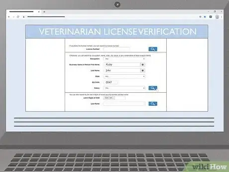 Image titled Check a Veterinarian License Step 3