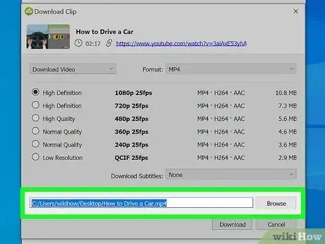 Image titled Download Part of a YouTube Video in HD Step 9