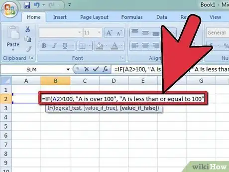 Image titled Use the IF Function in Spreadsheets Step 8
