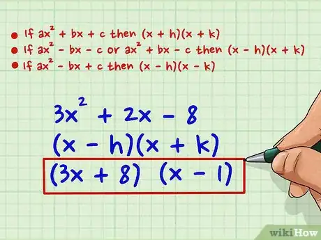 Image titled Factor Second Degree Polynomials (Quadratic Equations) Step 8