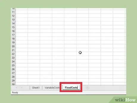 Image titled Do a Break Even Chart in Excel Step 9