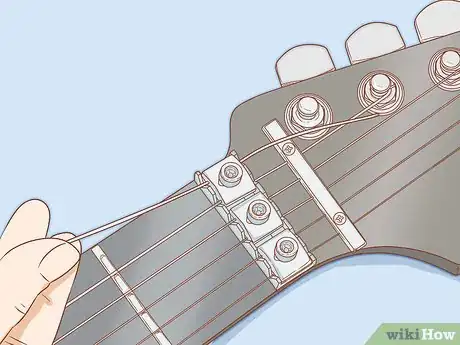 Image titled Restring a Floating Bridge (Floyd Rose) Step 11