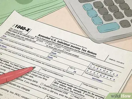 Image titled Fill Out a US 1040X Tax Return Step 1