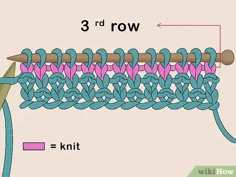 Image titled Knit the Waffle Stitch Step 4