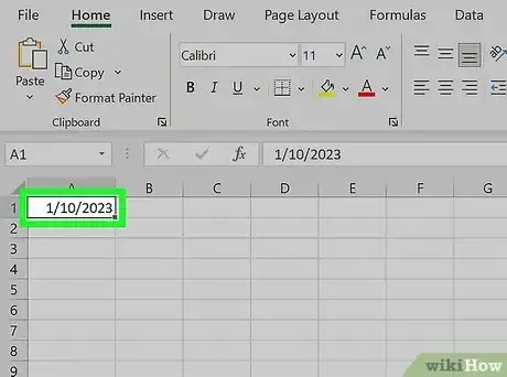 Image titled Calculate Number of Days Between Two Dates in Excel Step 4