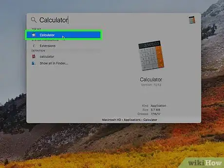 Image titled Use Calculator on a Mac Step 1