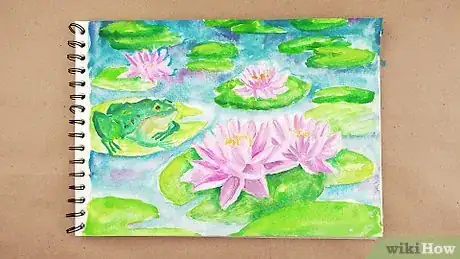 Image titled Paint Lilies, Lily Pads and Frogs in Watercolor Step 15