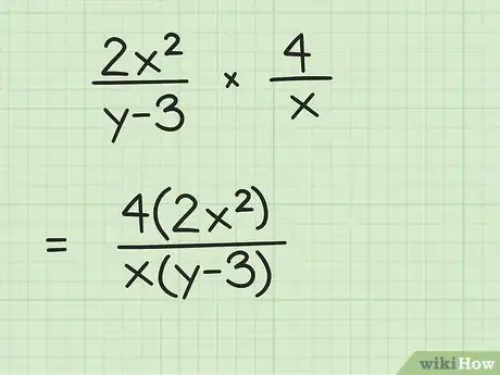 Image titled Divide a Fractional Algebraic Expression by a Fractional Algebraic Expression (Using the Fractional Bar Form) Step 3