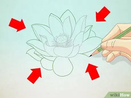 Image titled Draw a Lotus Flower Step 4