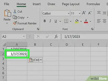 Image titled Calculate Number of Days Between Two Dates in Excel Step 8