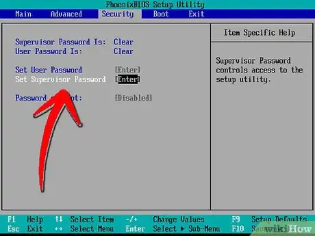 Image titled Set a BIOS Password on Your Laptop Step 2Bullet1