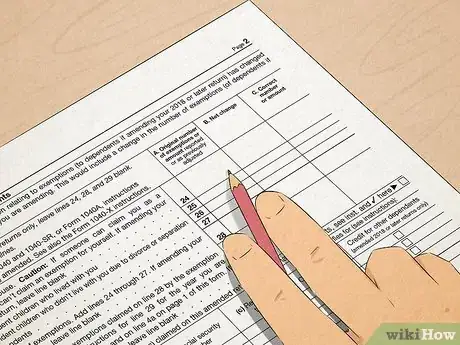 Image titled Fill Out a US 1040X Tax Return Step 7