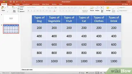 Image titled Make a Jeopardy Game on PowerPoint Step 11