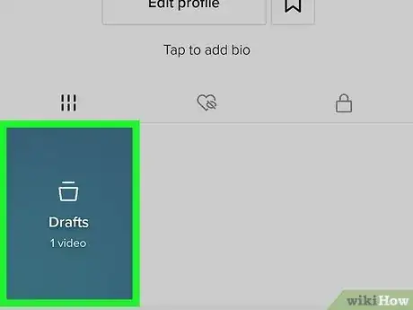 Image titled Access Drafts on Tiktok Step 5