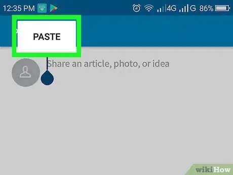 Image titled Post an Article on LinkedIn on Android Step 3