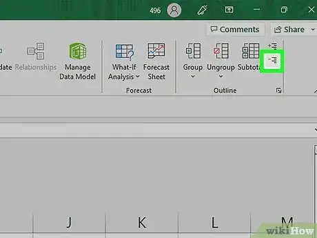 Image titled Collapse Columns in Excel Step 6