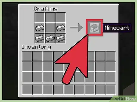 Image titled Make a Minecart in Minecraft Step 8