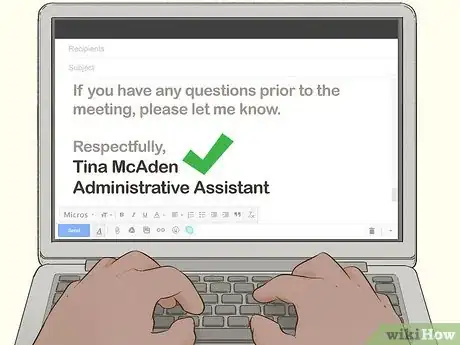 Image titled End a Formal Email Step 11