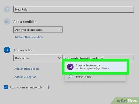 Image titled Automatically Redirect Incoming Messages to Another E Mail Account Step 14