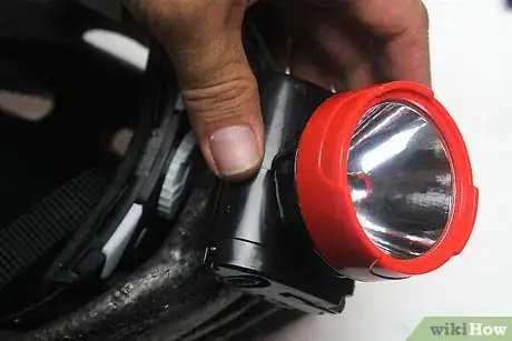 Image titled Mount a LED Headlamp (Miner's Lamp) Light and Rear Blinker on a Bicycle Helmet Step 7