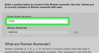 Type Roman Numerals