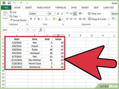 Image titled Use AutoFilter in MS Excel Step 1