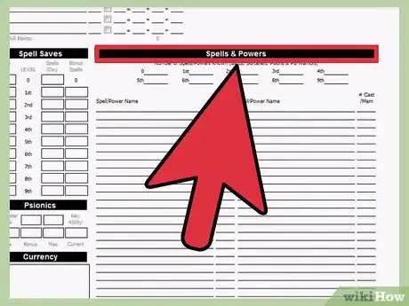 Image titled Fill Out a Character Sheet for Dungeons and Dragons 3.5 Step 13