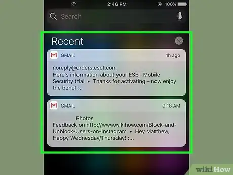 Image titled Access the Notification Center on an iPhone Step 4