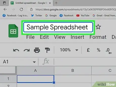 Image titled Use Google Spreadsheets Step 3