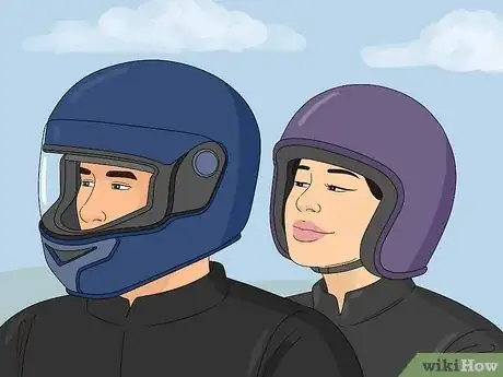 Image titled What to Wear on a Motorcycle Date Step 1